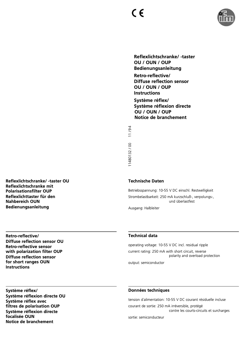 Imagen de la primera página del manual del dispositivo OU5097