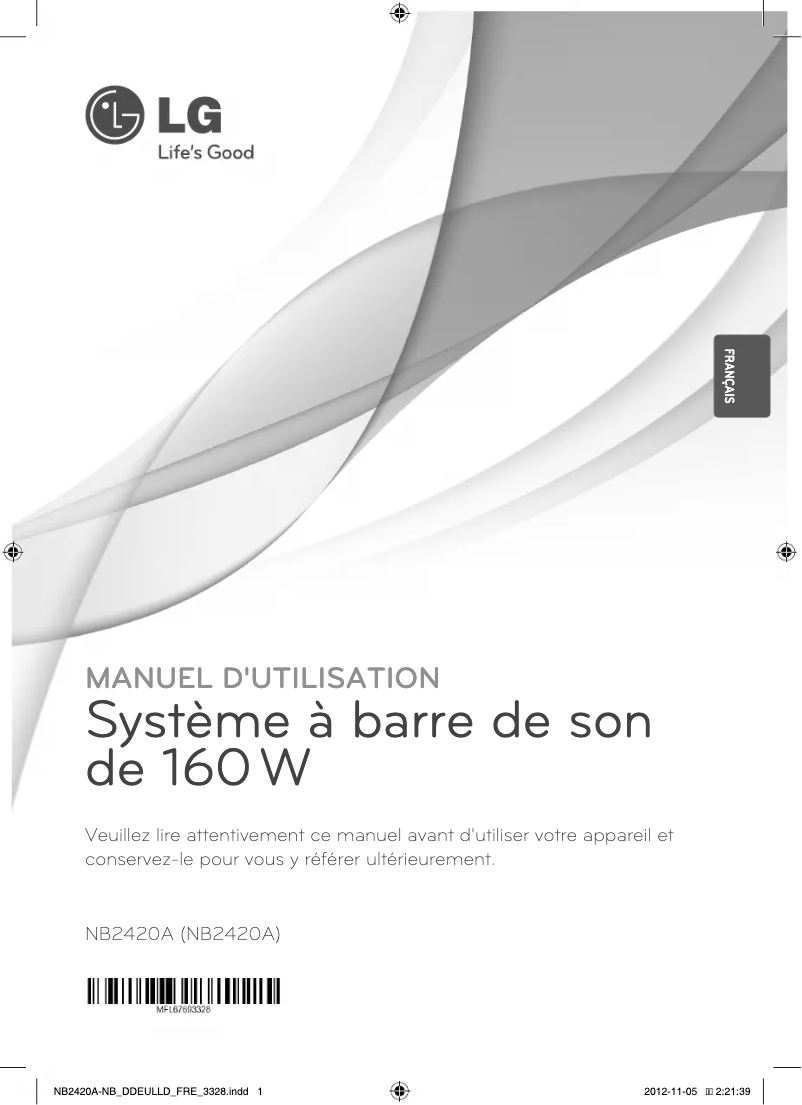 Imagen de la primera página del manual del dispositivo NB2420A