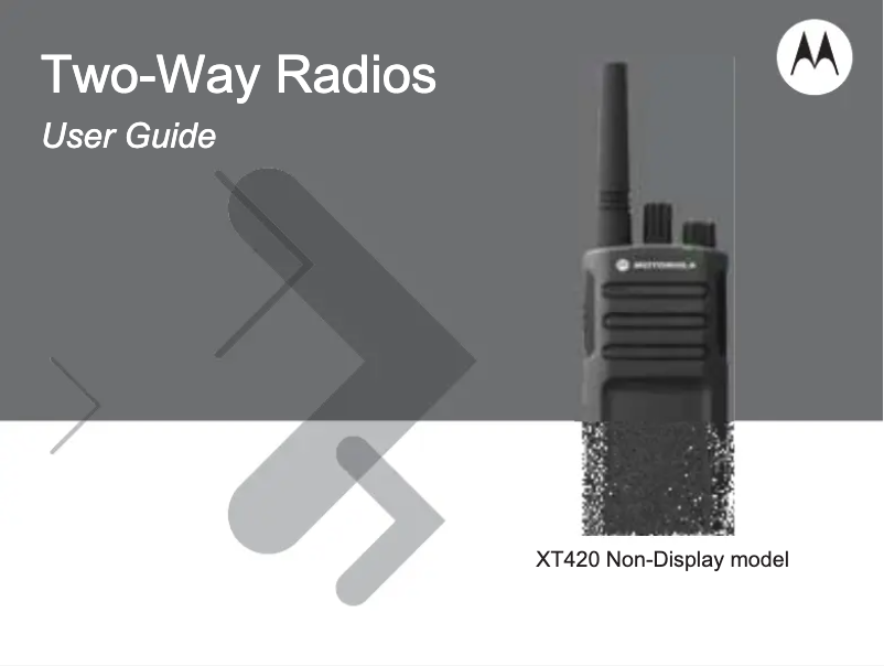 Imagen de la primera página del manual del dispositivo XT420