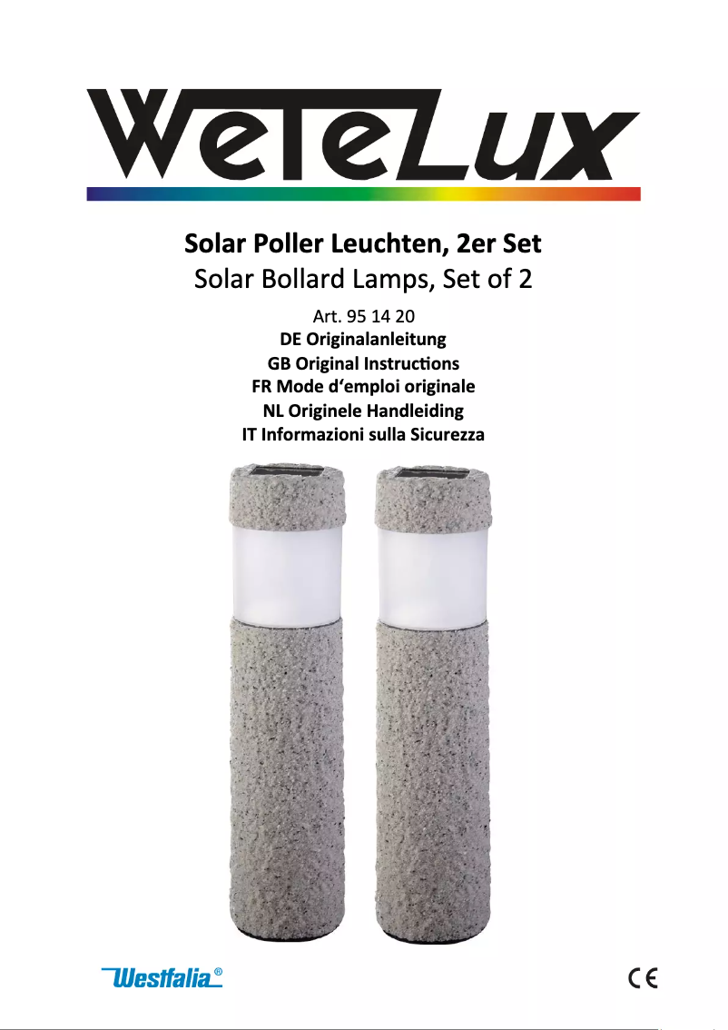 Imagen de la primera página del manual del dispositivo 951420