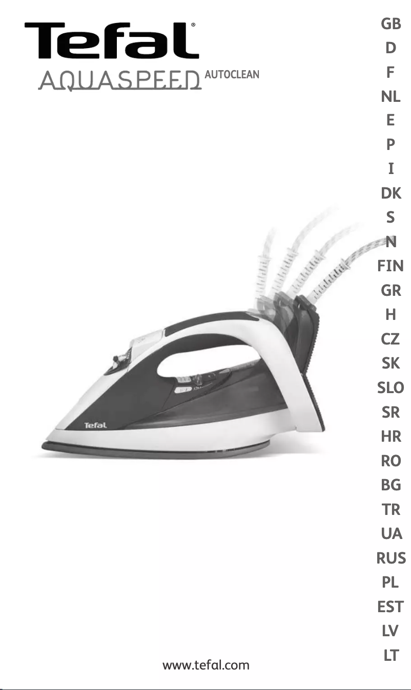 Página 1 del manual Manual de usuario Tefal Aquaspeed FV5276E0