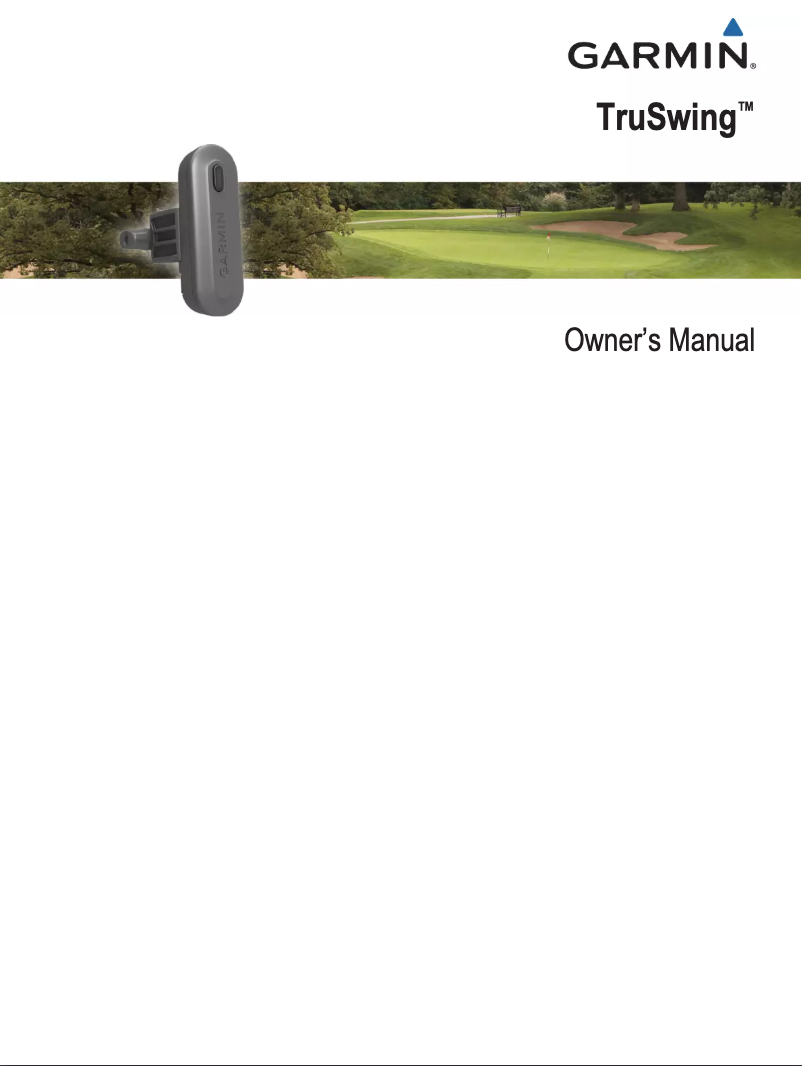 Página 1 del manual Manual de usuario Garmin TruSwing