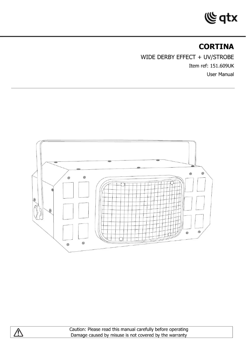 Página 1 del manual Manual de usuario Qtx Cortina