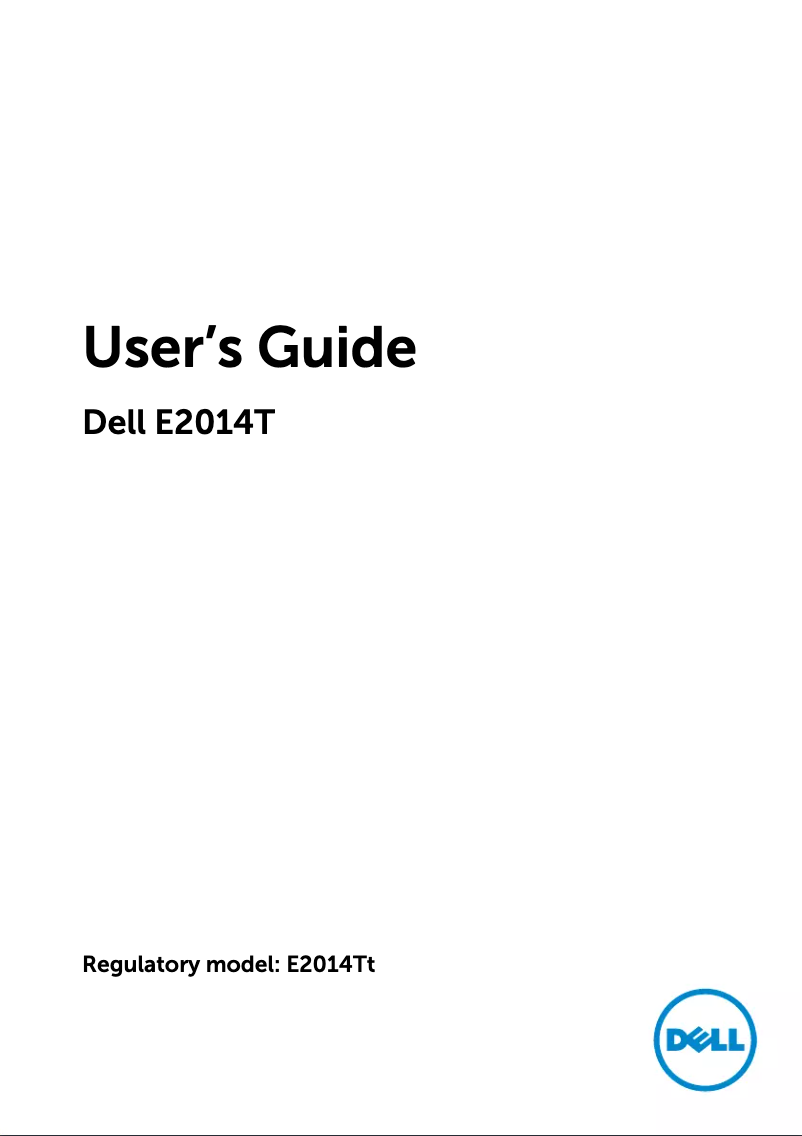 Imagen de la primera página del manual del dispositivo E2014T