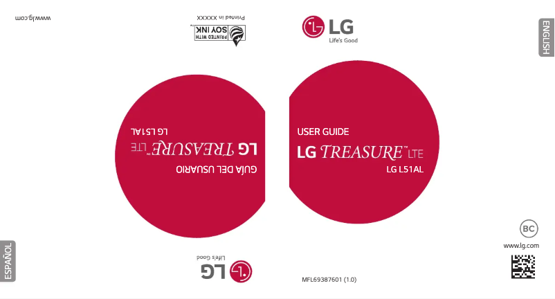 Página 1 del manual Manual de usuario LG Treasure LTE