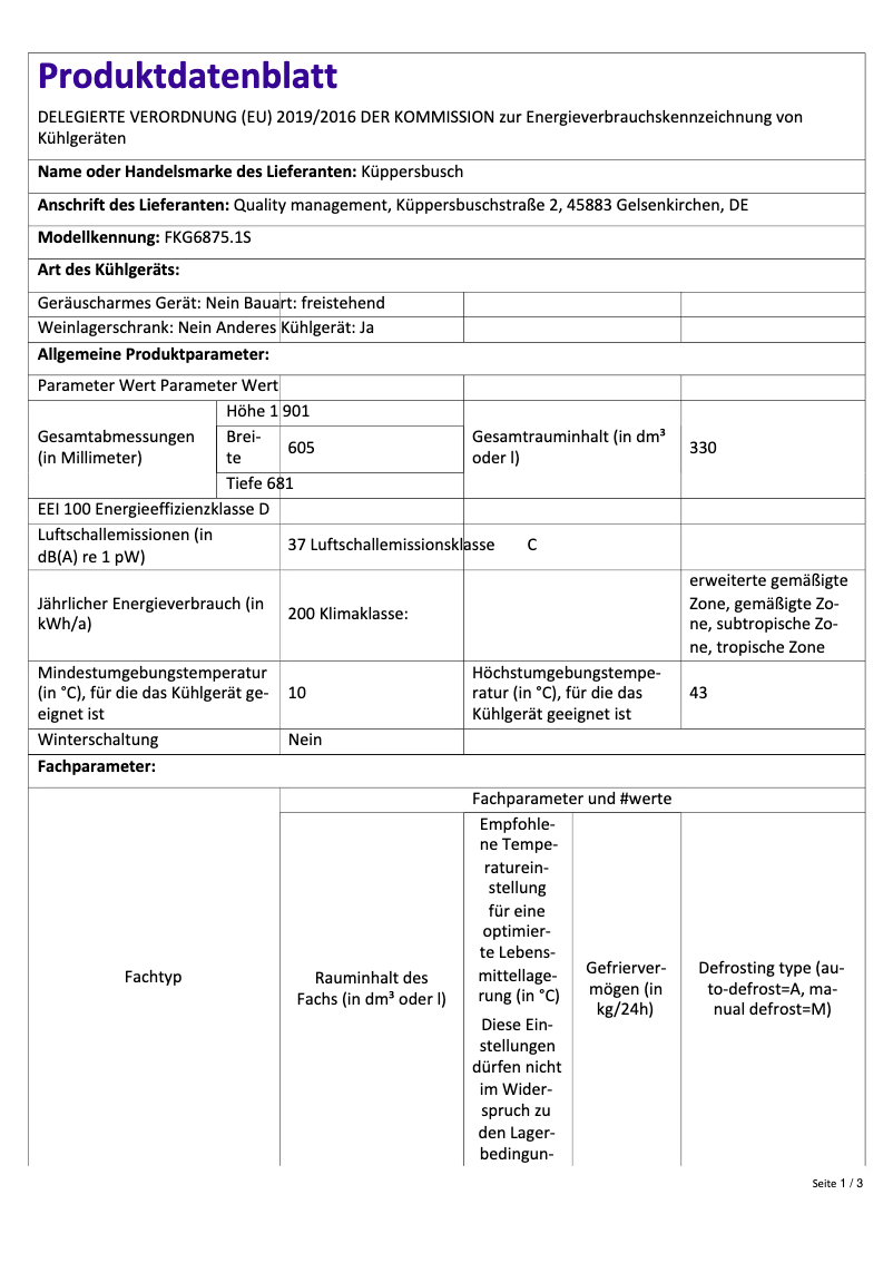 Imagen de la primera página del manual del dispositivo FKG6875.1S