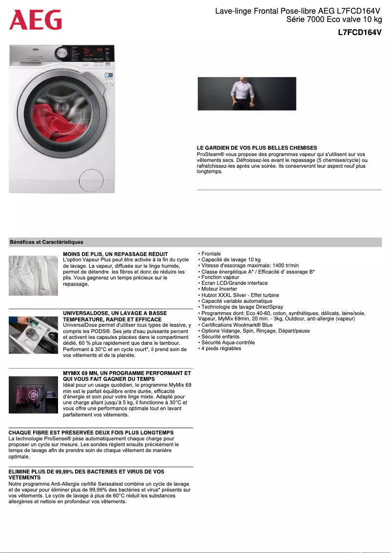 Imagen de la primera página del manual del dispositivo L7FCD164V