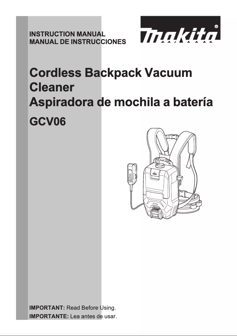 Imagen de la primera página del manual del dispositivo GCV02