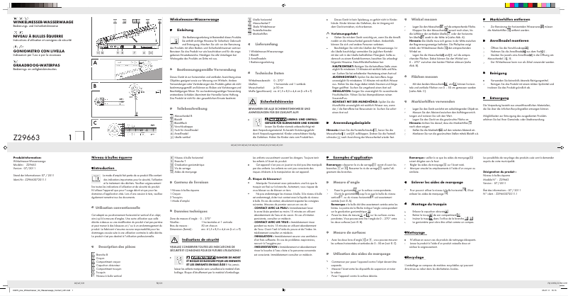 Imagen de la primera página del manual del dispositivo Z29663