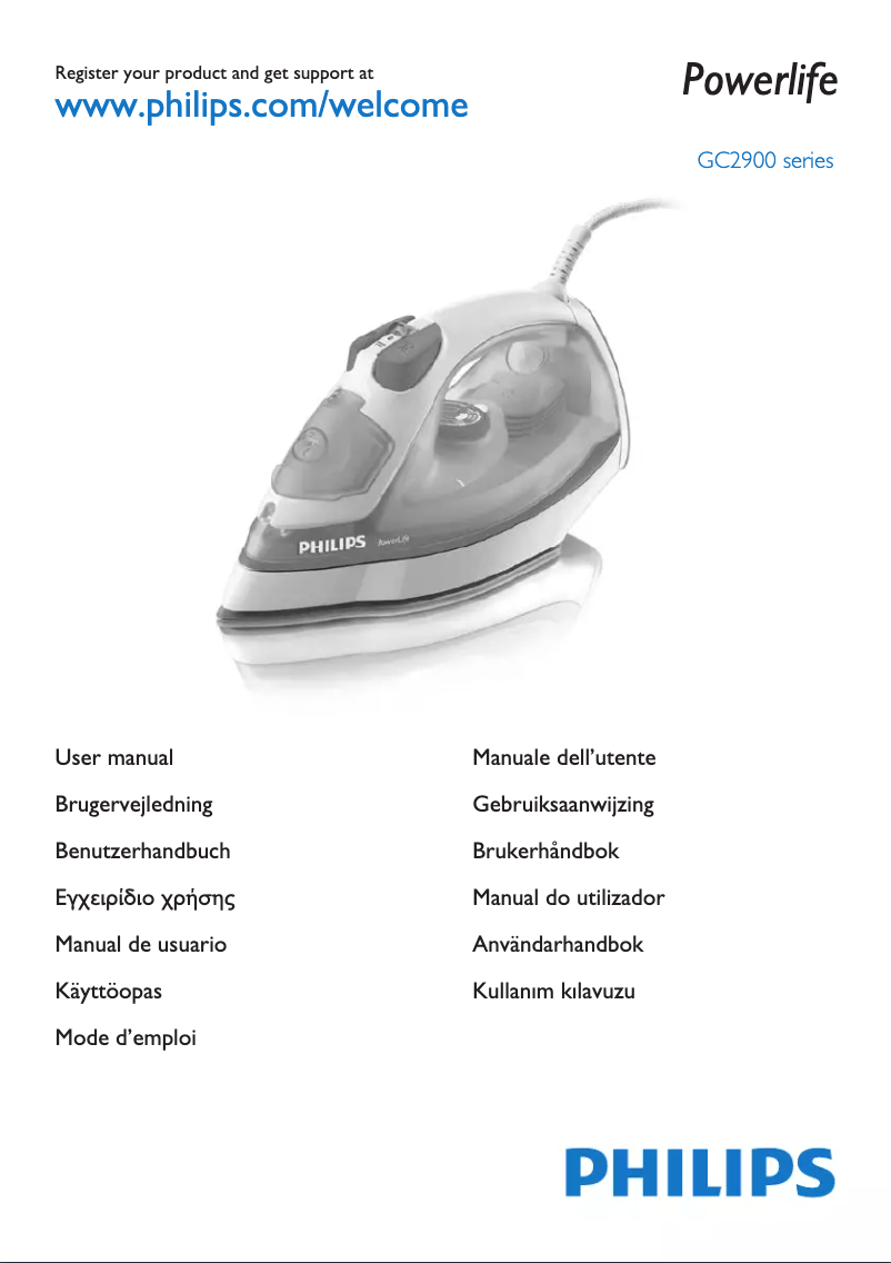 Página 1 del manual Guía de inicio rápido Philips PowerLife GC2906