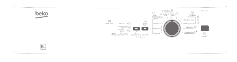 Imagen de la primera página del manual del dispositivo DV6120X