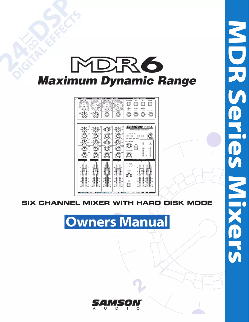 Imagen de la primera página del manual del dispositivo MDR6