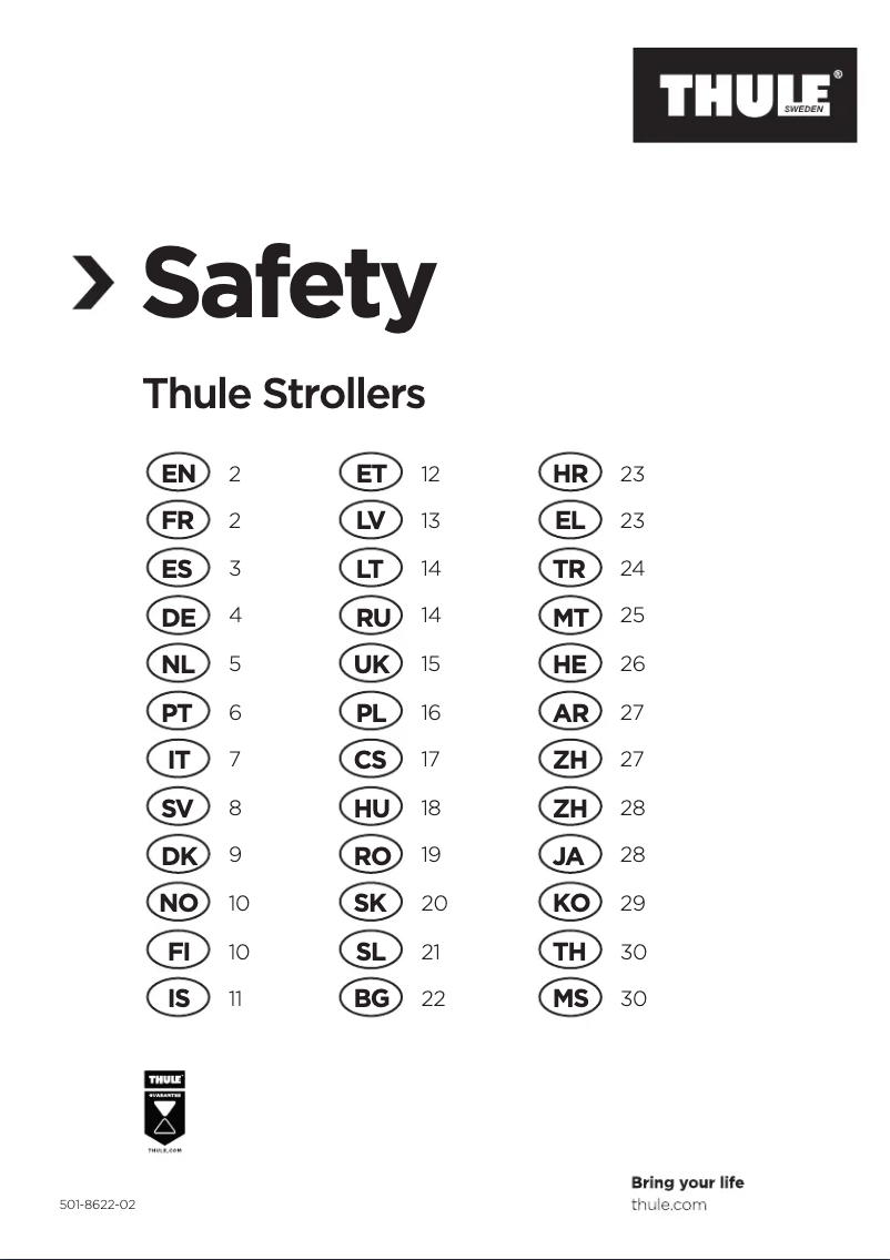 Imagen de la primera página del manual del dispositivo Glide 2