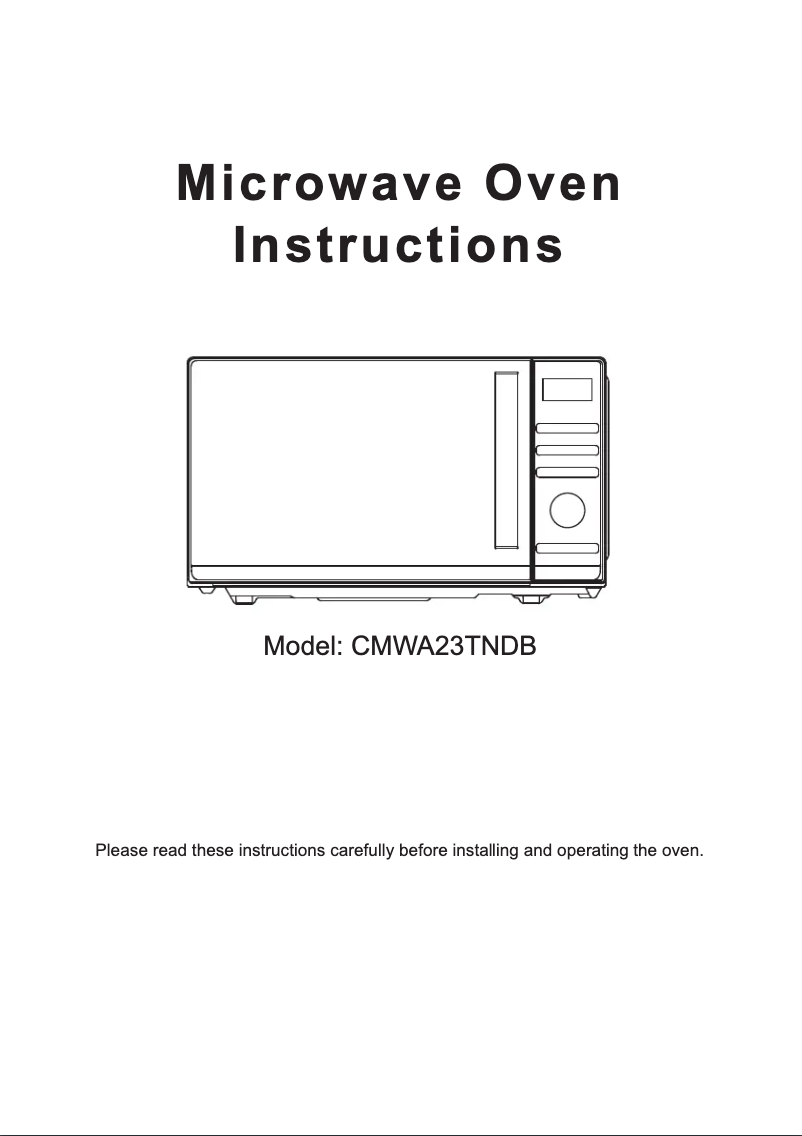 Página 1 del manual Manual de instrucciones Candy CMWA23TNDB