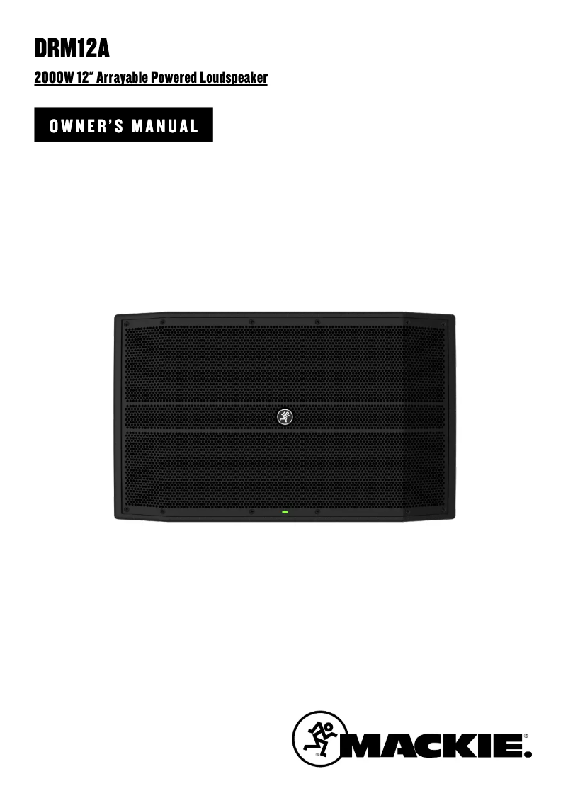 Imagen de la primera página del manual del dispositivo DRM12A