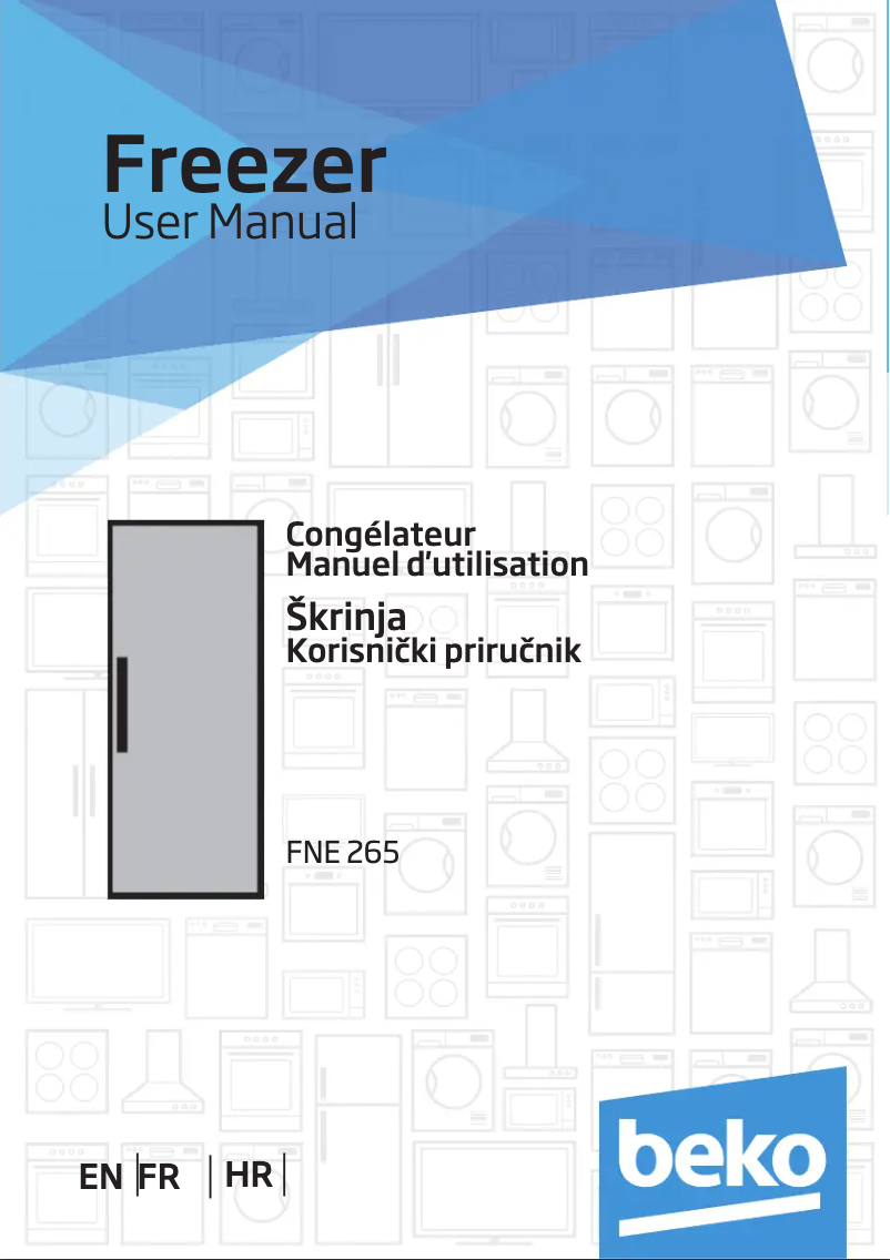 Página 1 del manual Manual de usuario Beko FNE 265