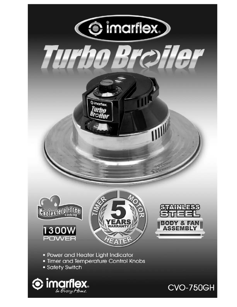 Página 1 del manual Manual de usuario Imarflex Turbo Broiler CVO-750GH