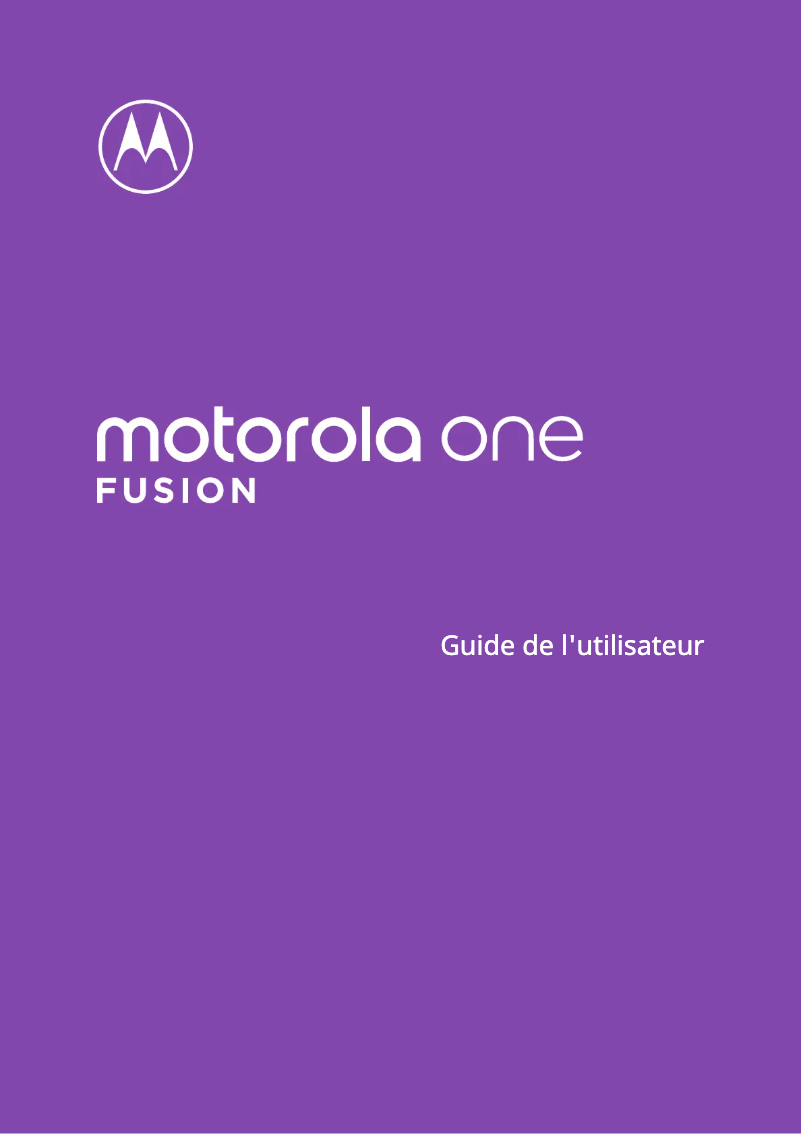Página 1 del manual Manual de usuario Motorola One Fusion