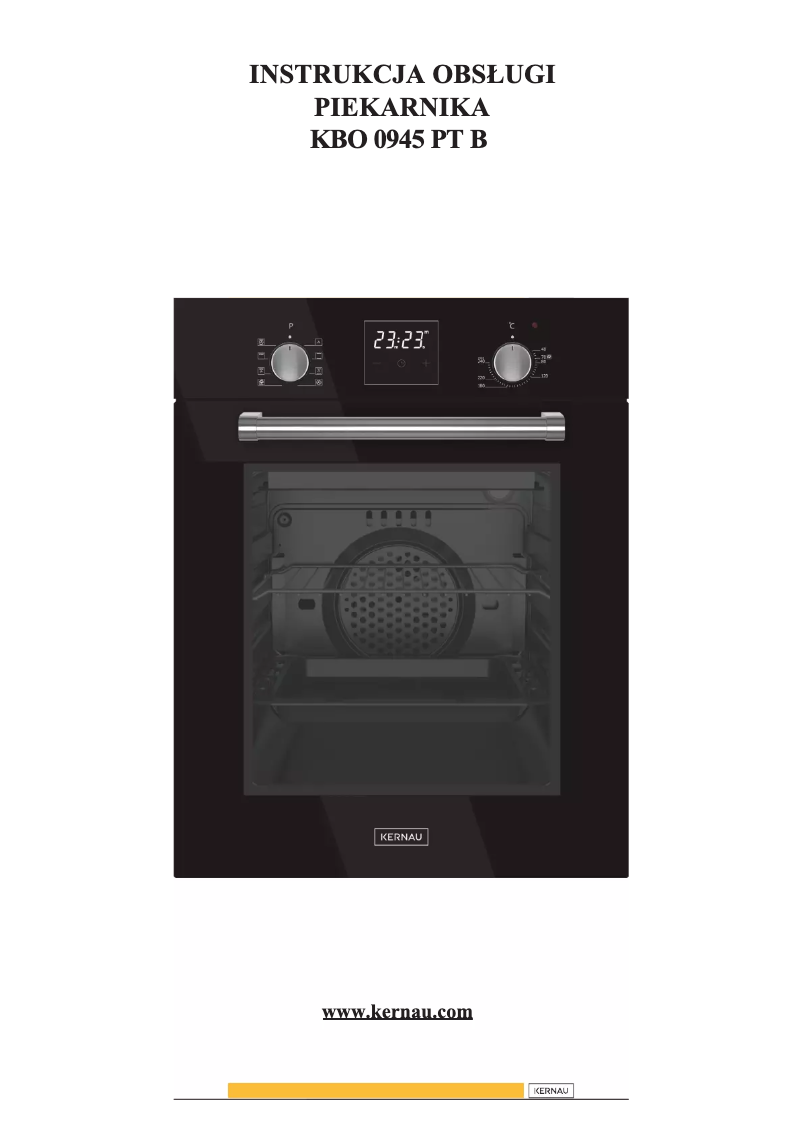 Imagen de la primera página del manual del dispositivo KBO 0945 PT B