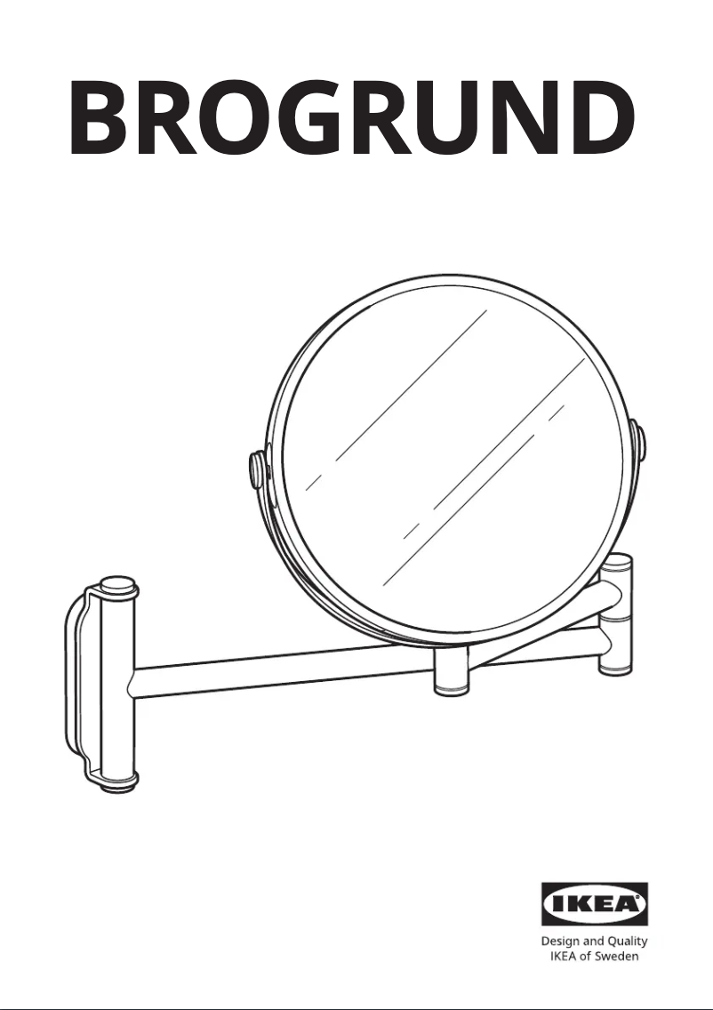 Página 1 del manual Manual de usuario Ikea BROGRUND 503.285.28