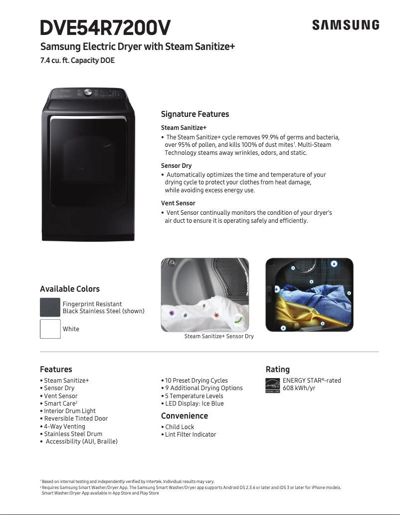 Imagen de la primera página del manual del dispositivo DVE54R7600V