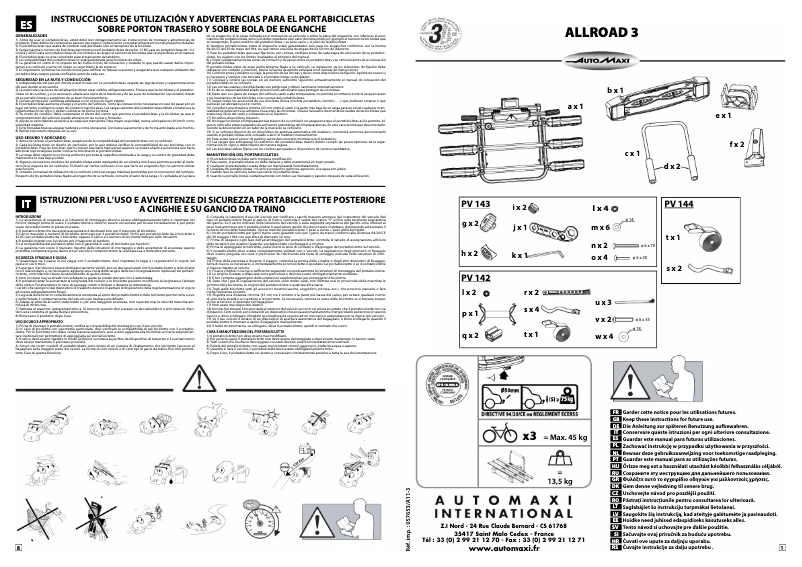 Página nº 1 - Manual de usuario Mont Blanc TowVoyage 3