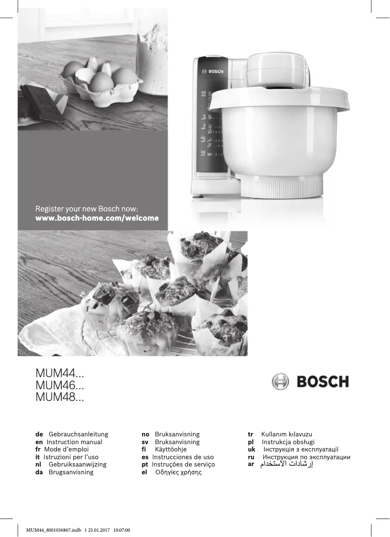 Página 1 del manual Manual de usuario Bosch MUM46A1GB