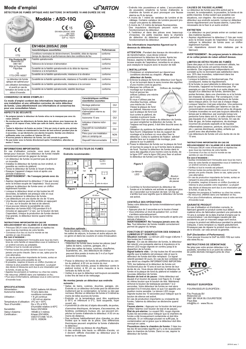 Página 1 del manual Manual de usuario Fito ASD-10Q