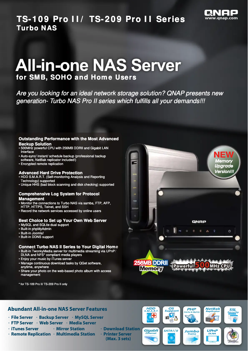 Imagen de la primera página del manual del dispositivo TS-209 II