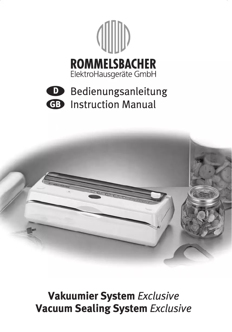 Imagen de la primera página del manual del dispositivo Exclusive VAC300