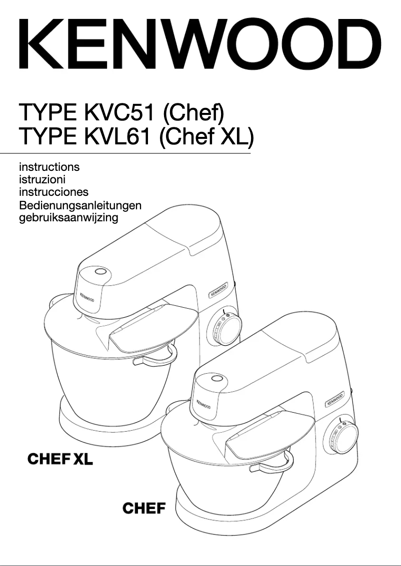 Imagen de la primera página del manual del dispositivo Chef Elite XL KVL6330S