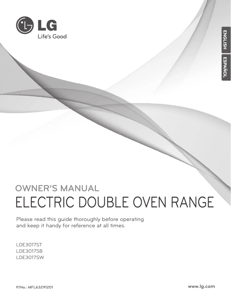 Página nº 1 - Manual de usuario LG LDE3017SW