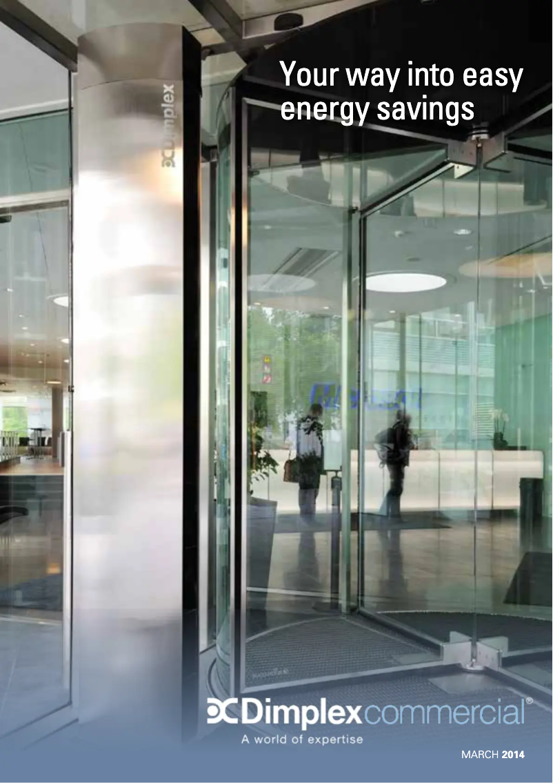 Página 1 del manual Folleto Dimplex DAB15A