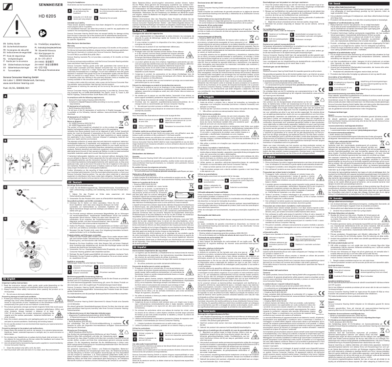 Imagen de la primera página del manual del dispositivo HD 620S