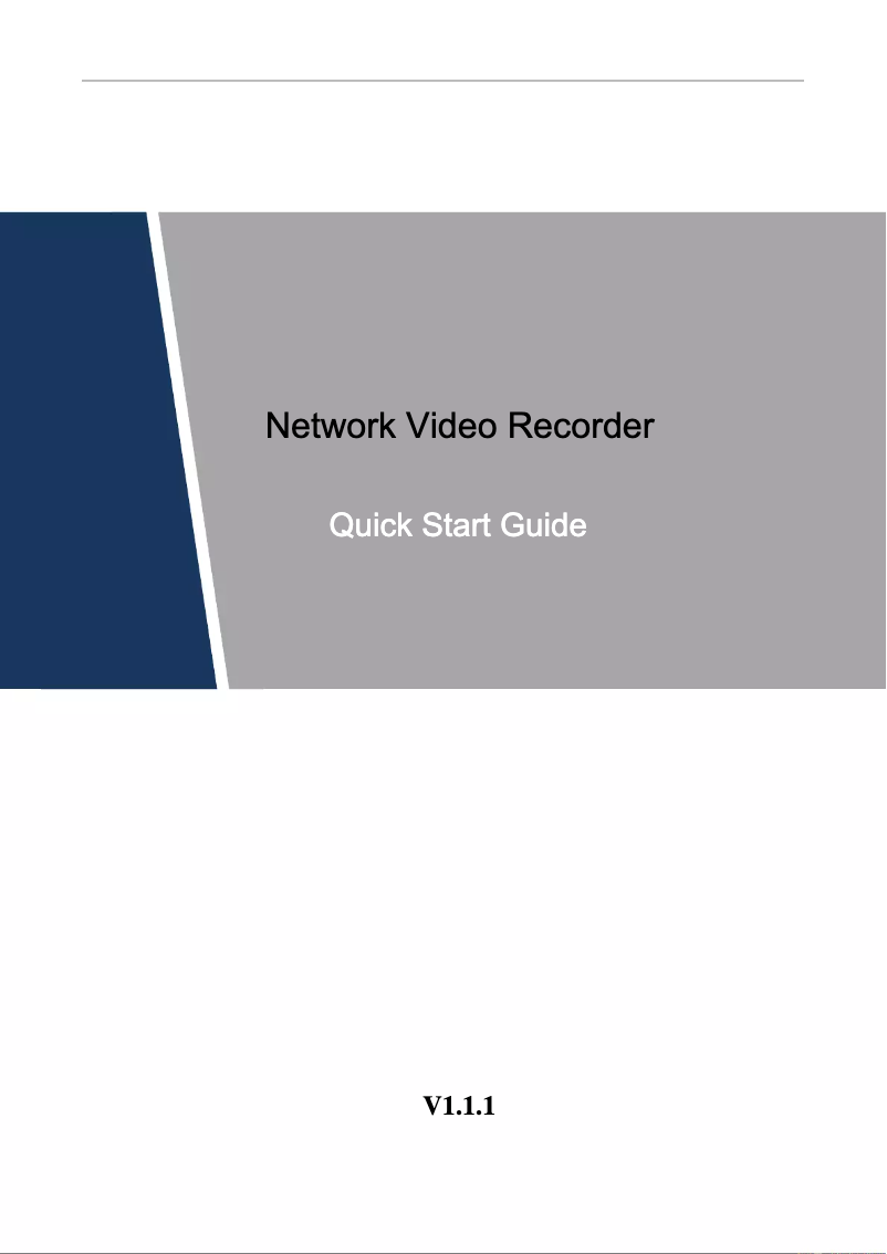 Imagen de la primera página del manual del dispositivo NVR2104-W-4KS2