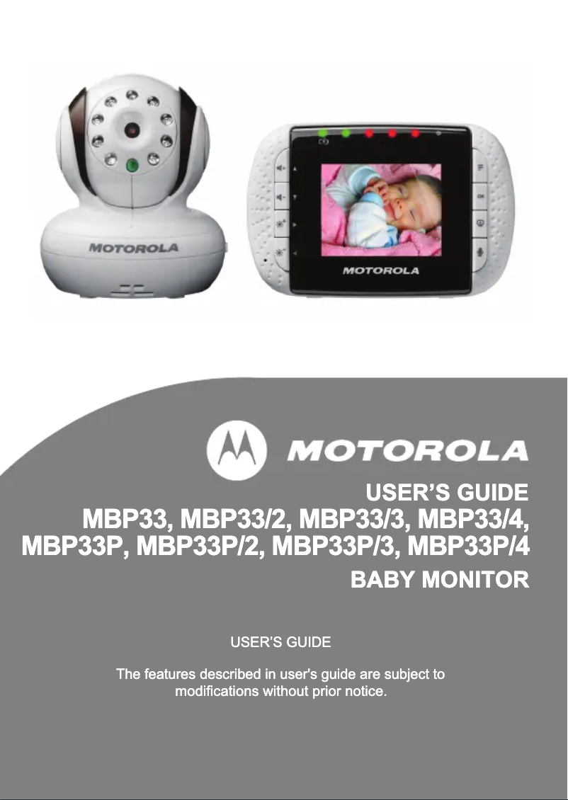 Página 1 del manual Manual de usuario Motorola MBP33