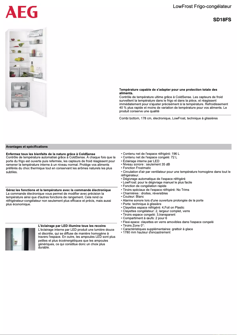 Imagen de la primera página del manual del dispositivo SD18FS