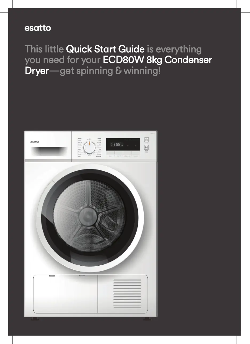 Imagen de la primera página del manual del dispositivo ECD80W