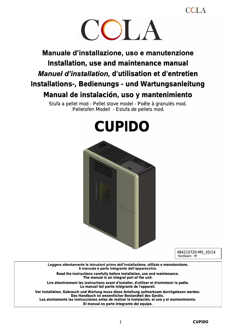 Página 1 del manual Manual de usuario Cola Cupido