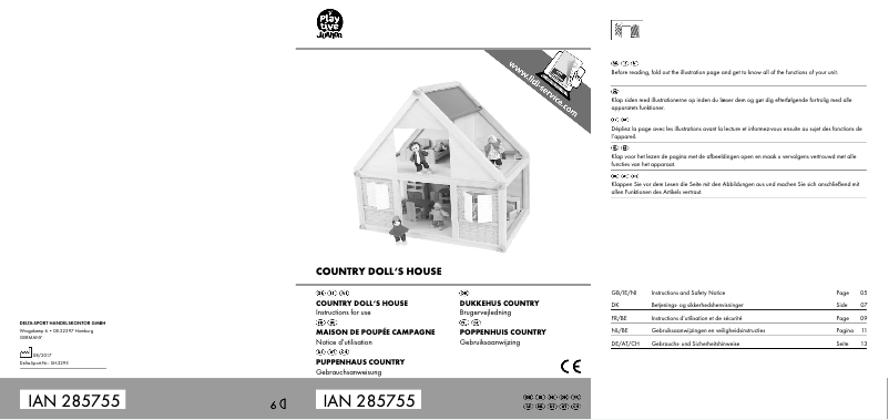 Imagen de la primera página del manual del dispositivo IAN 285755