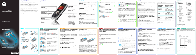 Página 1 del manual Manual de usuario Motorola W230