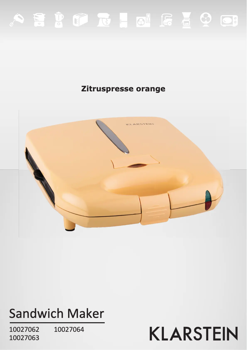 Imagen de la primera página del manual del dispositivo 10027064