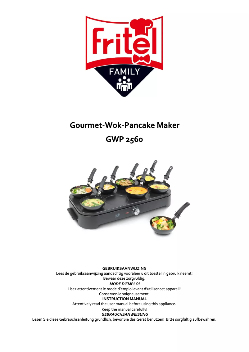 Imagen de la primera página del manual del dispositivo GWP 2560