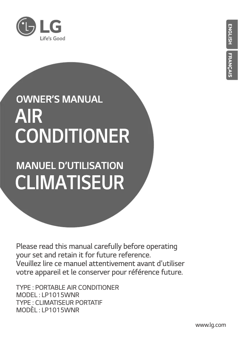 Página 1 del manual Manual de usuario LG LP1015WNR
