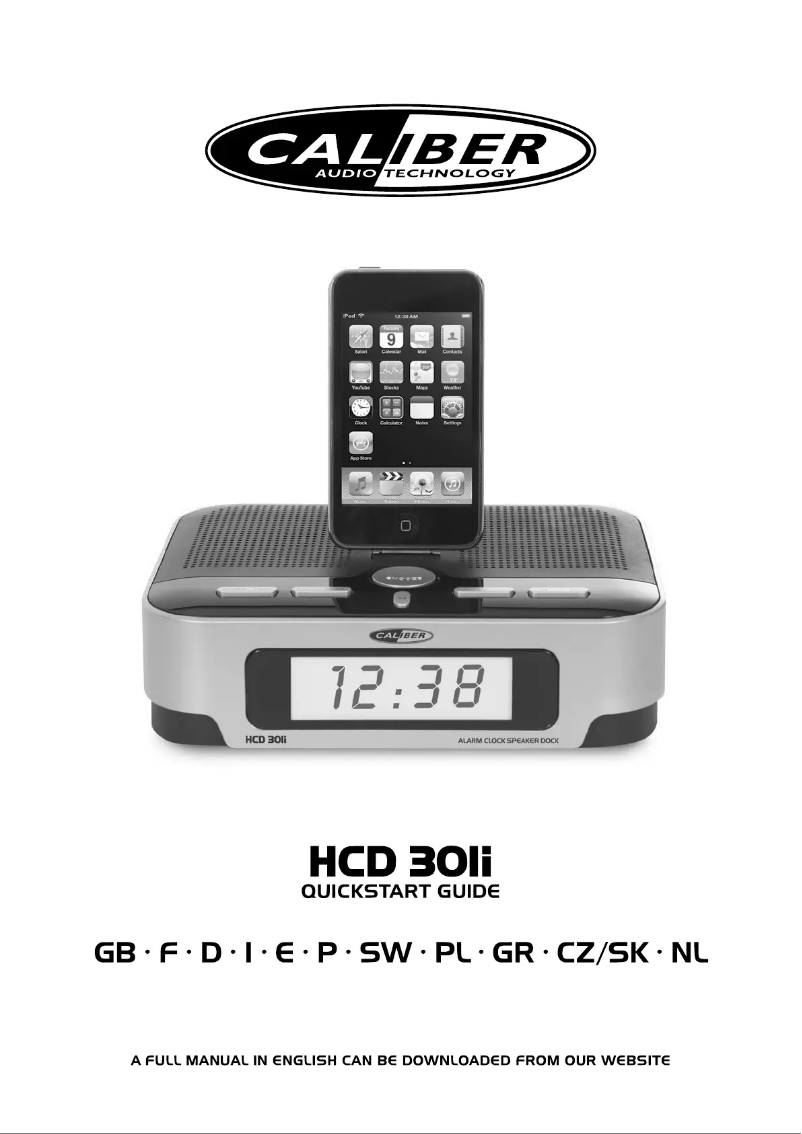 Página nº 1 - Manual de usuario Caliber HCD 301I