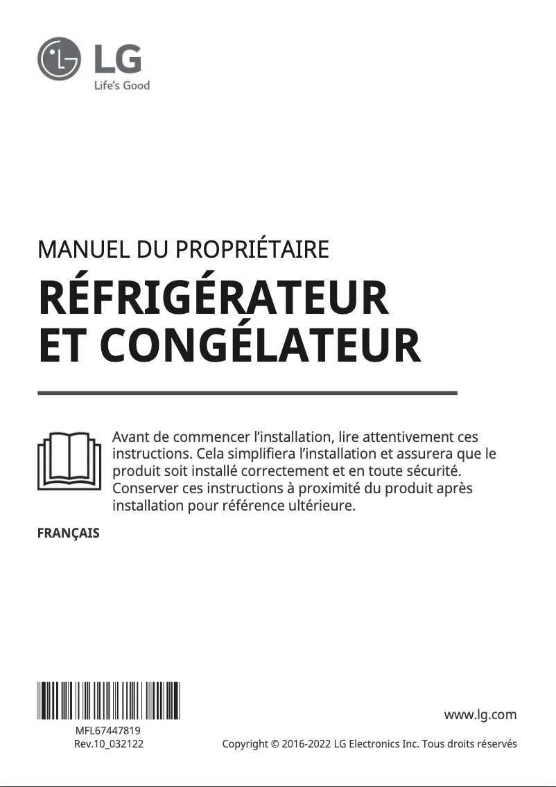 Página nº 1 - Manual de usuario LG GSX961MTAZ