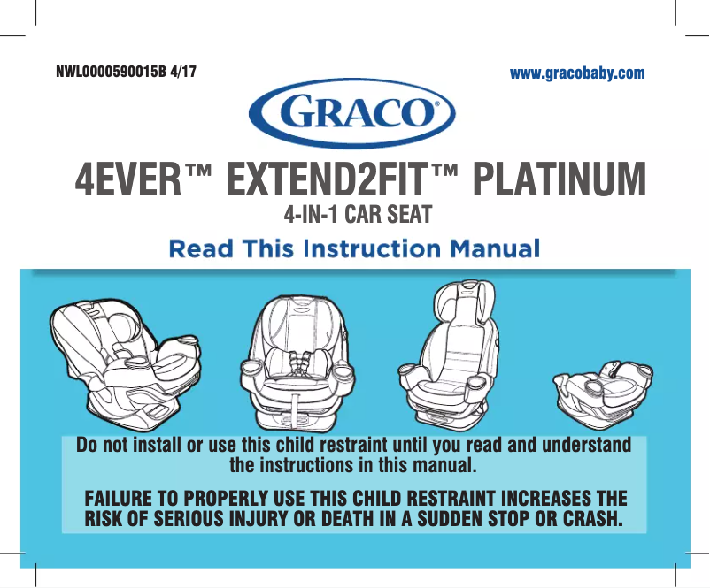 Página 1 del manual Manual de usuario Graco 4Ever Extend2Fit Platinum
