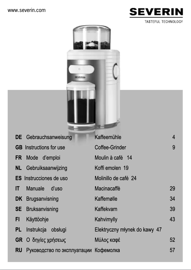 Imagen de la primera página del manual del dispositivo KM 3873