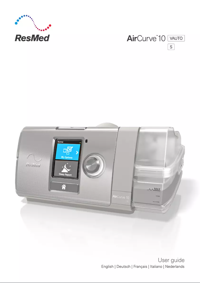Página 1 del manual Manual de usuario ResMed AirCurve 10 VAuto