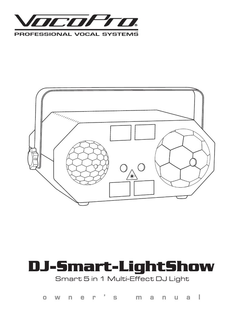 Imagen de la primera página del manual del dispositivo DJ-Smart-LightShow
